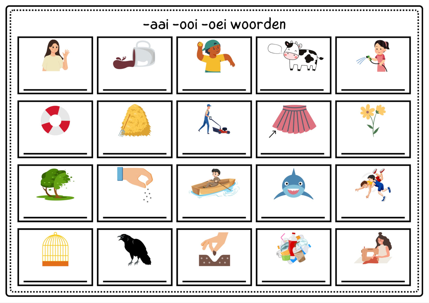 Sorteren -aai -ooi -oei