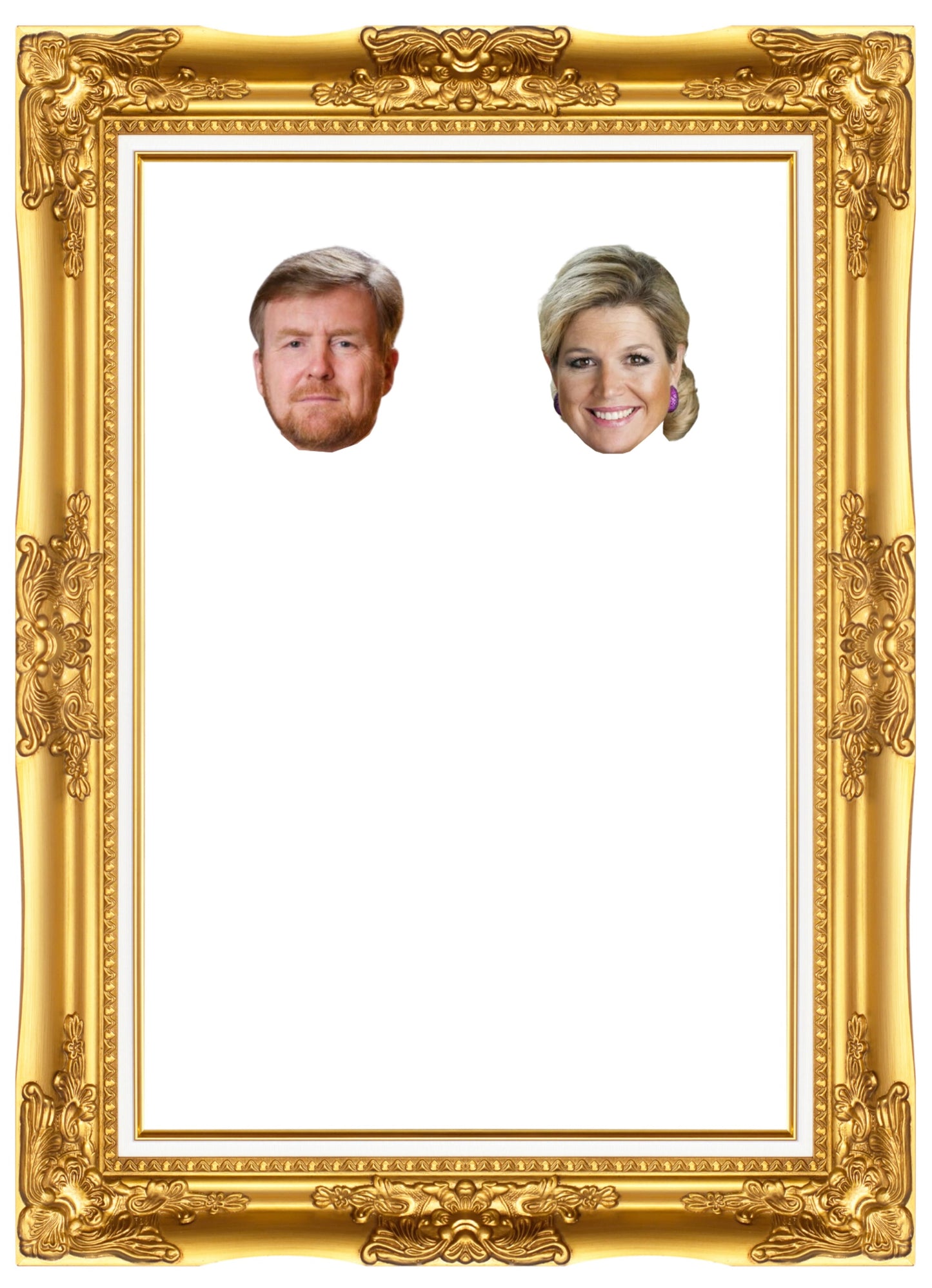 Koning en koningin tekenen