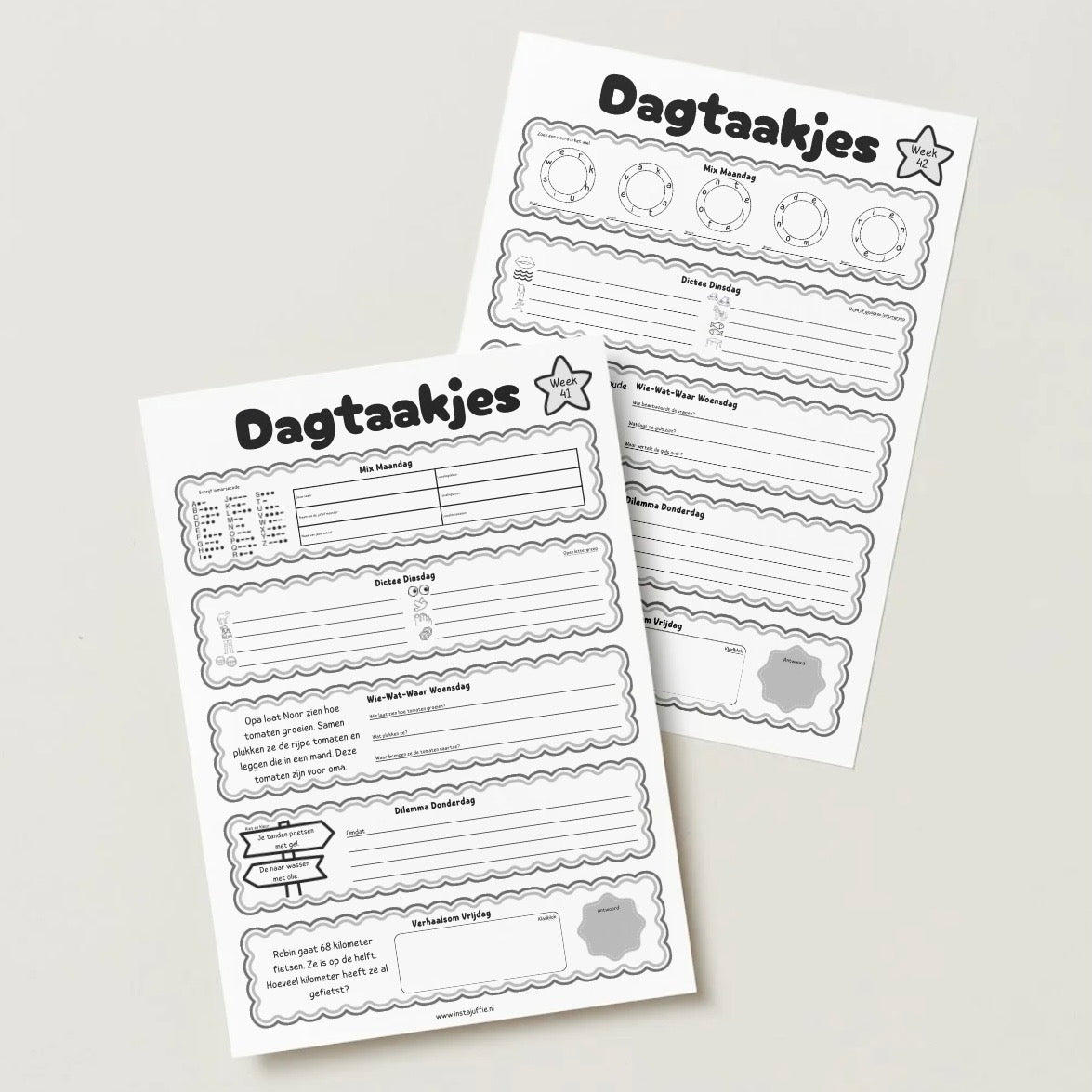 Dagtaakjes
