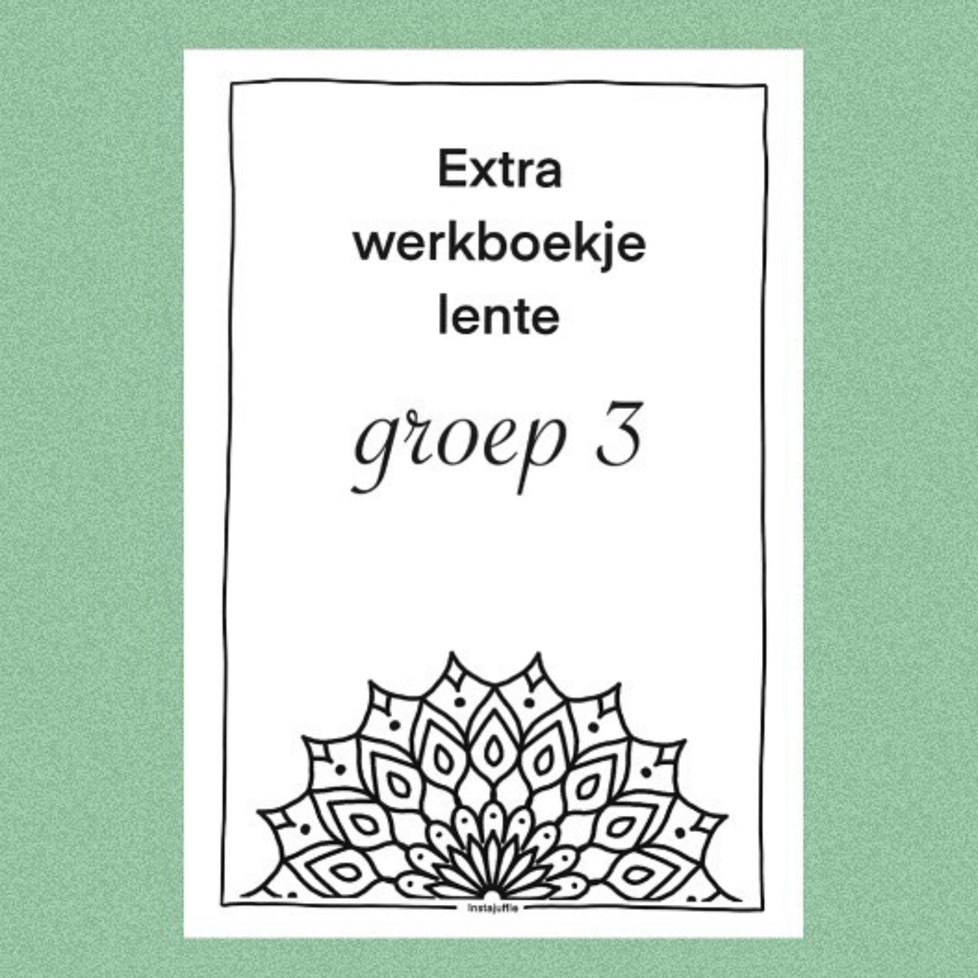 Lente boekje groep 3