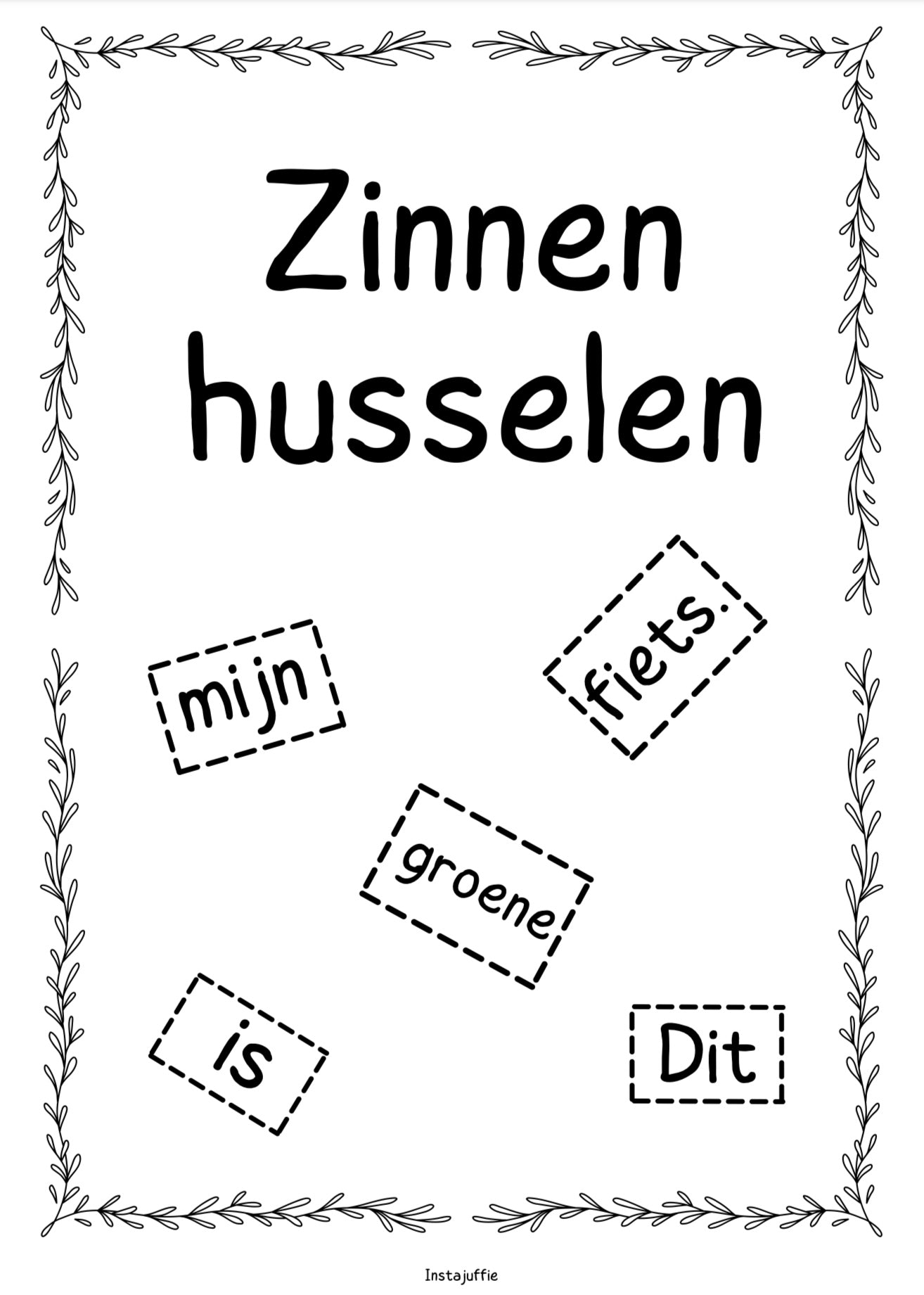 Zinnen husselen