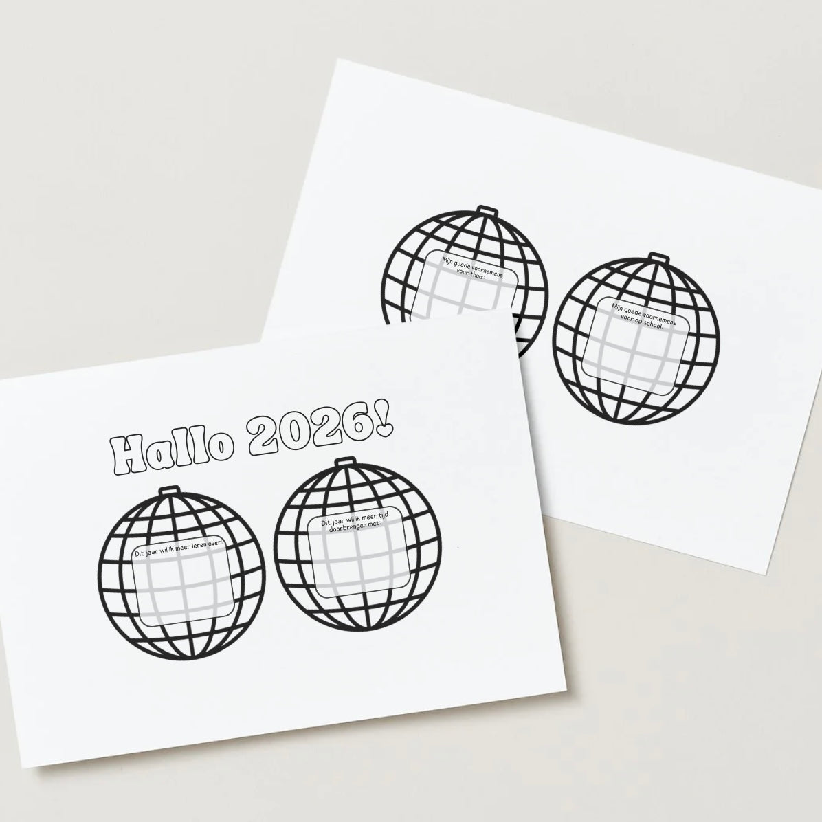 Goede voornemens discobal