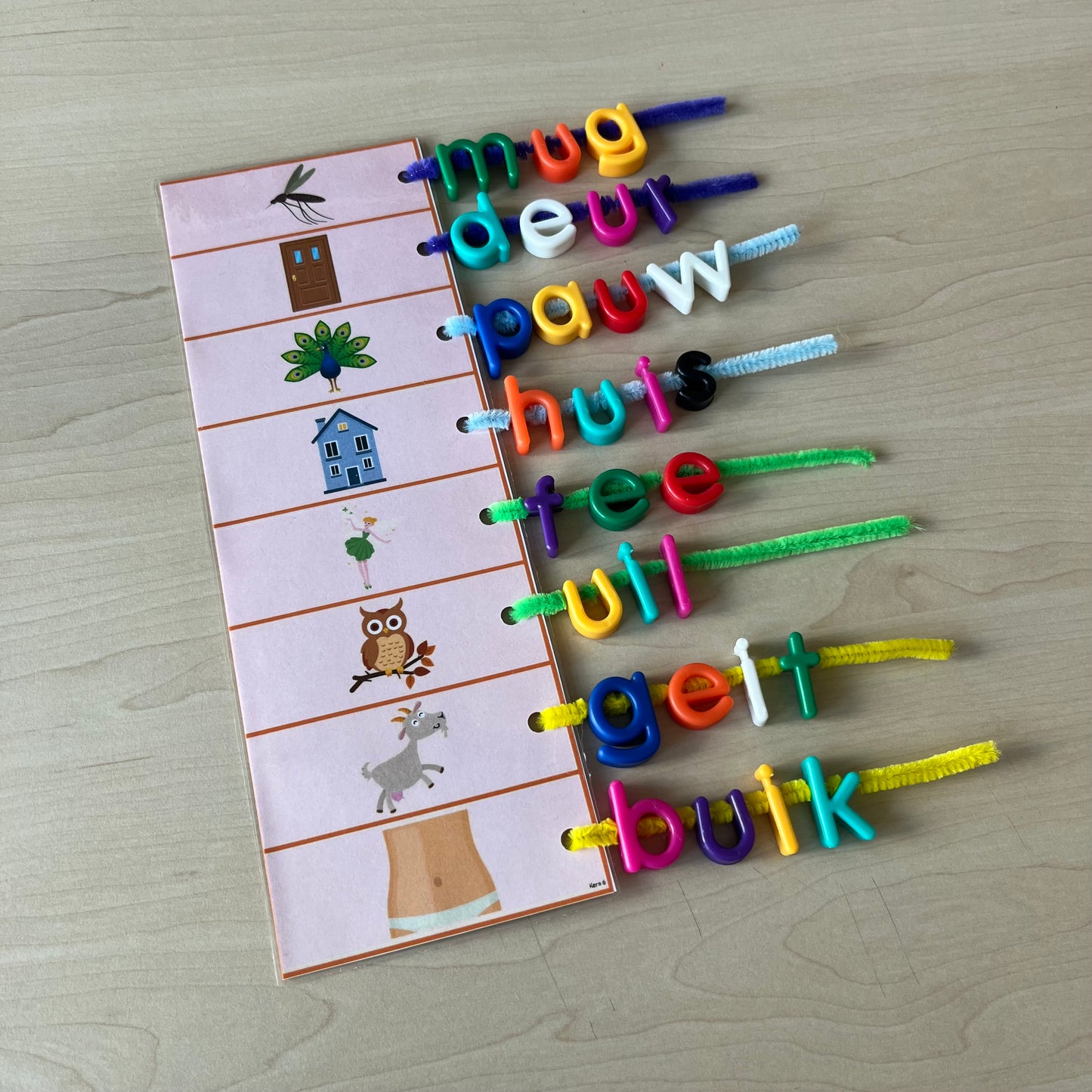 Letters rijgen
